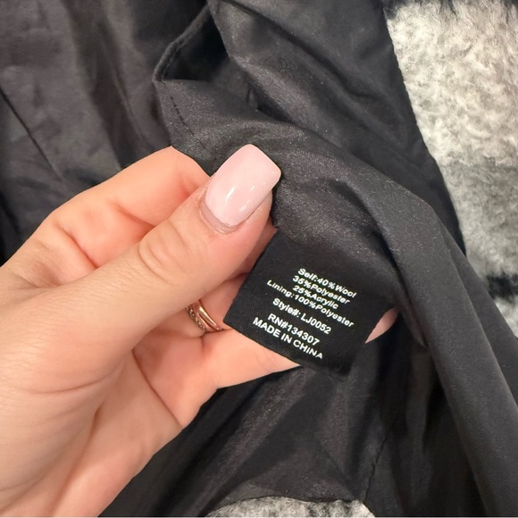 Line & Dot Harrison Wool Blend Jacket Shacket in Black and Grey XS - Picture 5 of 6